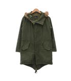 フレッドペリー FRED PERRY モッズコート 8 ライナー フード ファー 刺繍 フロントフライ フィッシュテール カーキ /SX ■ECD001