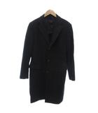 ユナイテッドアローズ UNITED ARROWS チェスターコート ロングコート カシミヤ混 無地 きれいめ 48 黒 ブラック /MG ■ECD001