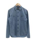 ダブルアールエル RRL ラルフローレン RALPH LAUREN シャンブレーシャツ 長袖 カジュアル ストライプ XS インディゴブルー /GV ■ECD001