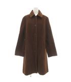 イエナ IENA ステンカラーコート ウール ロング丈 ボタンフロント 茶 ブラウン /ML ■ECD001