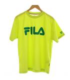 Tシャツ スポーツウェア L 黄緑 半袖 ロゴプリント クルーネック /GG ■GY58
