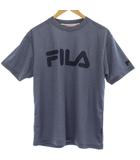 Tシャツ スポーツウェア L グレー ロゴプリント クルーネック 半袖 /GG ■GY58