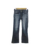 リーバイス Levi's デニムパンツ ジーンズ 25 紺 ネイビー インディゴ フレア ブーツカット ウォッシュ加工 /AO39 ■ECC001