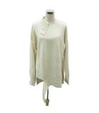 エンフォルド ENFOLD チュニック ニット オーバーサイズ 38 アイボリー 長袖 ハイネック ミニ丈 /YS31 ■ECC001