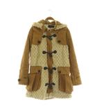 リズリサ LIZ LISA フェイクムートン ダッフルコート 0 ブラウン アイボリー /MY ■OS ■ECC001