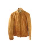 アバハウス ABAHOUSE ライダースジャケット レザージャケット シングル 2 キャメル /ES ■ECC001