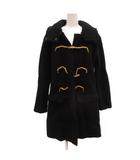 ディーゼル DIESEL ダッフルコート ウールモッサ 黒 ブラック 長袖 ニット襟 /JS ■ECC001