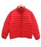 パタゴニア Patagonia ダウンジャケット ブルゾン M 赤 レッド 無地 キルティング 長袖 /JS ■ECC001