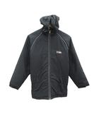 ファーストダウン FIRST DOWN 中綿ジャケット ミドル丈 フード付き ジップアップ 150 黒 ブラック /SY1 ■ECD001