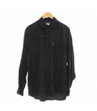 ポロシャツ L 黒 ブラック 長袖 無地 /GP ■ECD001