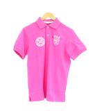 フィラ ゴルフ FILA GOLF ポロシャツ M ピンク 半袖 ロゴプリント /GP ■ECD001