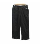 ステューシー STUSSY スウェットパンツ ストレート 七分丈 XS 黒 ブラック ロゴ /SM40 ■ECD001