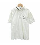 バーバリーゴルフ BURBERRY GOLF ゴルフウェア ポロシャツ 半袖 ポロカラー LL 白 ホワイト /SM1 ■ECD001