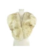 サガフォックス SAGA FOX セミストール ファーショール ティペット 毛皮 青狐 ベージュ /MN1 ■ECD001