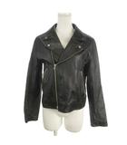 ストロベリーフィールズ STRAWBERRY-FIELDS ライダースジャケット 羊革 ダブル 総裏地 2 黒 ブラック /MN8 ■ECD001