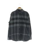 チェックシャツ 長袖 L グレー ネイビー /MY ■OS ■ECD001