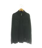 バーバリーブラックレーベル BURBERRY BLACK LABEL ニット カーディガン ジップアップ 2 ブラック /DF ■ECD001