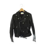 ビューティフルピープル beautiful people FOR UNITED ARROWS ライダース ジャケット ブルゾン ダブル レザー 羊革 160 ブラック 黒 /ES ■ECD001