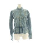 ラルフローレン RALPH LAUREN ウエスタンシャツ 7 サックスブルー /SS ■OS ■ECC001