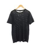 エムシーエム MCM Tシャツ 紺 ネイビー メッシュ クルーネック 半袖 ワンカラー /BB ■ECC001