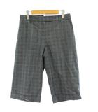 ポールスミス ブラック Paul Smith BLACK パンツ ボトムス ハーフパンツ 42 グレー チェック柄 クロップド丈 /GP ■ECC001