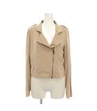 フーズフーチコ who's who Chico ライダース ジャケット フェイクスエード ジップアップ アウター F ピンクベージュ 長袖 CH16P0073970200 /YM ■ECC001