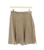 ケティ KETTY フレアスカート ひざ丈 3 ベージュ 無地 フェイクスエード 4111-36501 /YM ■ECC001