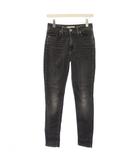 リーバイス Levi's デニムパンツ ジーンズ スキニー W26 グレー ジップフライ ストレッチ ロゴパッチ /BB ■ECC001