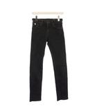 エドウィン EDWIN デニムパンツ ジーンズ スキニー ジップフライ ストレッチ ワンカラー XS 黒 ブラック /BB ■ECC001