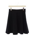 イエナ IENA フレアスカート イージー ウール 38 黒 ブラック ミニ丈 無地 ワンカラー /BB ■ECC001