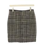 ペニーブラック PENNYBLACK タイトスカート ミニ 千鳥格子 黒 /KH ■ECC001