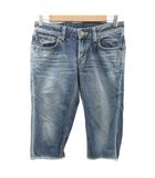 エドウィン EDWIN 503 デニムパンツ ジーンズ ハーフパンツ 短パン 29 紺 ネイビー カットオフ ウォッシュ加工 /SY13 ■ECC001