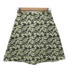 イエナ IENA フレアスカート ひざ丈 38 M 総柄 カーキ /SY19 ■ECC001