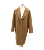 ニコアンド Niko and.. チェスターコート ロング丈 3 M 茶 無地 /SY35 ■ECC001