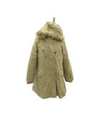 アズノウアズ as know as モッズコート ミリタリーコート F ベージュ ファーフード付き ミドル丈 /YS6 ■ECC001