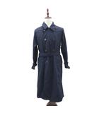 ルグラジック Le glazik トレンチコート スプリングコート ロング丈 36 S 紺 ダブルブレスト ベルト付き /SY51 ■ECC001
