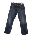 エックスガール x-girl デニム ジーンズ 1 インディゴブルー ウォッシュ加工 ストレートレッグ /GG ■ECD001