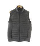 ユニクロ UNIQLO ダウンベスト ライトダウン XL グレー 千鳥格子柄 スタンドカラー 袖なし  /DU ■ECD001