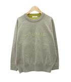 ルーニィ LOUNIE ニット セーター 長袖 クルーネック ロゴ F ブラウン /SY46 ■ECD001