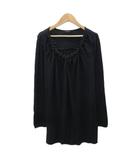 ルーニィ LOUNIE チュニック 長袖 ラウンドネック 黒 /SY61 ■ECD001