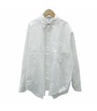 ジョルジオアルマーニ GIORGIO ARMANI Yシャツ ワイシャツ M 白 ホワイト 長袖 無地 /YS56 ■ECD001