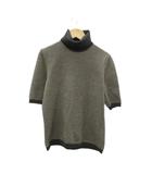 マックスマーラ MAX MARA ニット セーター タートルネック 半袖 茶色 ブラウン ダークブラウン /HO63 ■ECD001