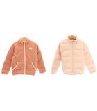 ザノースフェイス THE NORTH FACE 子供服 ダウンジャケット リバーシブル ナイロン ジップアップ XS ピンク NDJ52076Z /HN ■ECD001