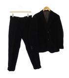ジェイプレス J.PRESS セットアップ 上下 テーラードジャケット パンツ ジップフライ コーデュロイ M 78 黒 /BM ■ECD001