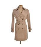 ブラック バイ マウジー BLACK by moussy トレンチコート ミドル丈 無地 ベルト付き 2 ベージュ 08381-4007 ■ECD001
