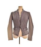 ヴィンテージ加工 ジャケット XS グレー ■ECD001