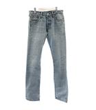 リーバイス Levi's デニム ジーンズ W29L32 ライトブルー ボタンフライ ストレート フルレングス /GG ■ECD001