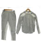 プーマ PUMA セットアップ 上下 2点セット S グレー ジャージ スウェット 切り替え ライン /GG ■ECD001