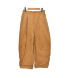 ニコアンド Niko and.. コクーンパンツ ワイド タック 3 茶 ブラウン ■ECC001