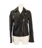 スピック&スパン Spick&Span ライダース ジャケット シングル ラムレザー羊革 アウター 38 黒 ブラック 16011200201110 /TK ■ECD001